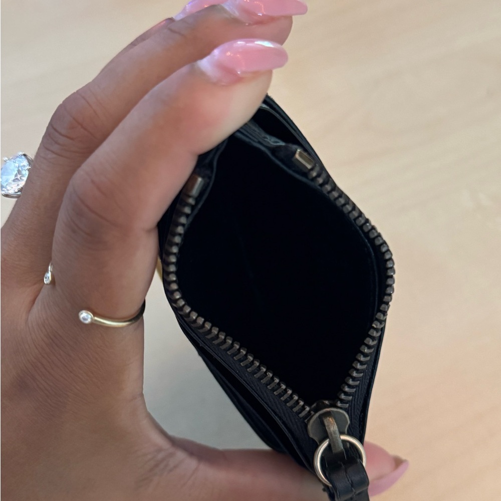 Gucci Black Leather GG Marmont Card Holder Key Ring - Picture 7 of 7